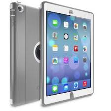 Amazon Com Otterbox Defender Series Case For Ipad Air 2 Frustration Free Packaging Glacier White Gunmetal Grey Computers Accessories