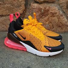 Nike Air Max 270 Black University Gold Nike Air Shoes Hype Shoes Nike