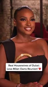 Real Housewives of Dubai: Lesa Milan slayed her first reunion. #rhoa #...