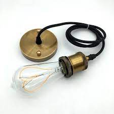 Simple Pendant Light Kit E27 Lamp Holder With Textile Cable Wire And Ceiling Rose Lamp Cord Set Simple Pendant Light Pendant Light Kit Lamp Cord