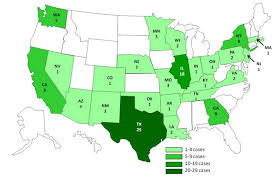 Cdc August 29 2011 Map Salmonella Agona Infections