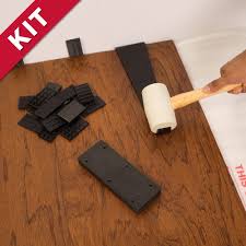 Introducing too much wetness on the laminate will gradually cause the flooring to swell and eventually warp, creating an uneven and unsightly floor. Laminate Flooring Installation Kit Roberts Consolidated