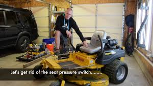 With all the safety switches the power to the solenoid has to pass. How To Bypass Your Mower Seat Switch On A Zero Turn Mower Youtube