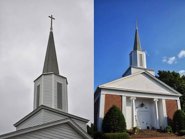 Calvary Presbyterian Church Steeple Renovation in Florham Park, NJ - Monks Home Improvements