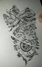 Jeug Biomechanik Tattoo Vorlagen Getriebe Tattoo Uhr Tatowierungen