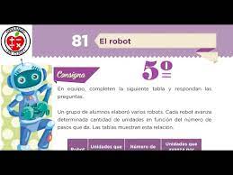 Check spelling or type a new query. Desafio 81 El Robot 5to De Primaria Youtube