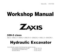 Hitachi zaxis 330 3 excavator service repair manual | PDF