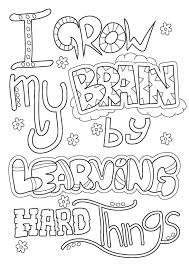 Brain coloring page pages free printable ribsvigyapan com inside. 20 Free Printable Growth Mindset Coloring Pages