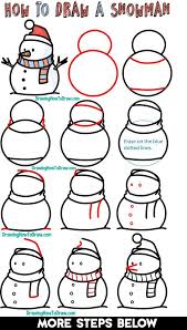 How To Draw A Snowman Easy Step By Step Drawing Tutorial For Kids How To Draw Step By Step Drawing Tutorials Draw A Snowman Drawing Tutorials For Kids Step By