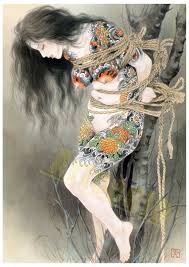 Tattooed Girl in Ropes, Bondoge, Bdsm, Vintage Japanese Kinbaku Art,  Shibari, Adult Manga Print, Mature Poster, Wall Decor - Etsy