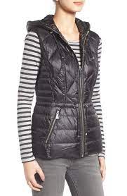 Bernardo Reversible Hooded Down Primaloft Fill Vest Regular Petite Nordstrom Vest Fashion Womens Fashion
