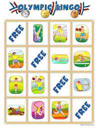 Summer Olympic Bingo Card 9 Bingo Cards Summer Olympics Mission Trip Crafts