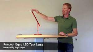 The luminaire head is rotatable in 180 degrees and is detachable for easy replacement. Equo Led Task Lamp By Koncept Youtube