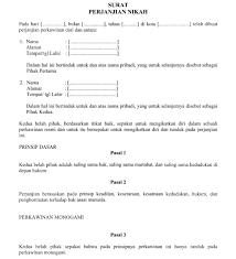 Perjanjian Pra Nikah Isi Cara Buat Biaya Notaris Sikatabis Com