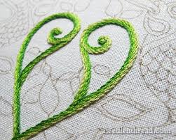 Secret Garden Embroidery Project Stem Stitch Filling On Vines Embroidery Designs Embroidery Patterns Garden Embroidery