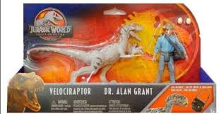 Velociraptor With Alan Grant Jurassic Park Toys Jurassic World Dinosaur Toys Blue Jurassic World