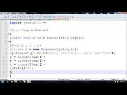 Java Language Program To Calculate Simple Interest Hindi Simple Interest Programming Languages Language