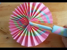 Como Hacer Abanicos De Papel Manualidades De Papel Y Cartulina Para El Verano Youtube