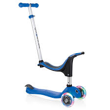 Evo 4in1 Lights Scooter With Seat Light Up Wheels Globber