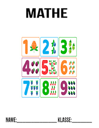 Decklbatt Mathe In 2020 Mathe Deckblatt Mathe Zahlen Lernen