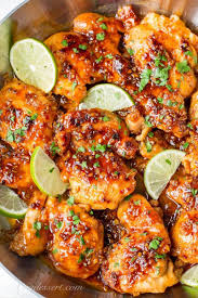 Easy Spicy Honey Lime Chicken Thigh Recipe Recipe Lime Chicken Thighs Recipe Chicken Thigh Recipes Honey Lime Chicken