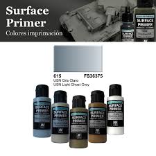 What is the best primer for painting miniatures? Vallejo Surface Primer Usn Light Ghost Grey Va 73615 60ml
