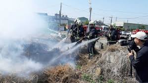 防範公墓火警彰化縣消防局第一大隊辦清明搶救演練in 2021