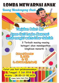 Check spelling or type a new query. Peraturan Lomba Mewarnai Anak Di Grhatama Pustaka Yogyakarta Kompetisi Id