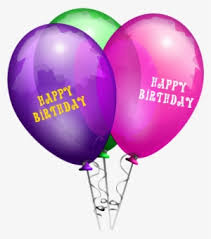 Birthday party frame with balloons, streamers and confetti on colorful background with copy space. Happy Birthday Balloons Png Download Transparent Happy Birthday Balloons Png Images For Free Nicepng