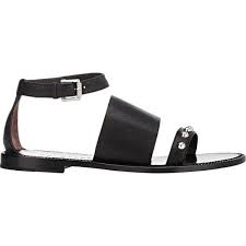 Black Ankle Strap Sandals Flat Belstaff Embellished Camden Sandals 319 Liked On Polyvore Featuring Shoes Sandals Black Ankle Strap Flat Sandals Black Studded Ankle Strap Sandals Flat