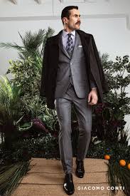 Szary Garnitur W Kratke Giacomo Conti In 2020 Mens Suits Suits Style