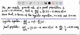 Solved The Logistic Differential Equation Suppose