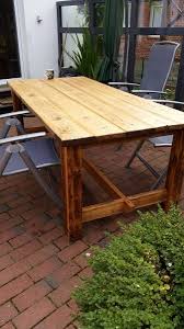 Terrassentisch Aus Alten Gerustbohlen Bauanleitung Zum Selberbauen 1 2 Do Com Deine Heimwerker Community In 2020 Terrassen Tische Gerustbohlen Terrassentisch