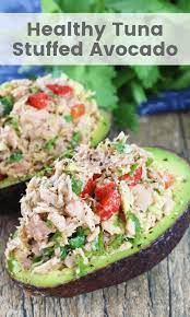 Healthy Tuna Stuffed Avocado Recipe Healthy Recipes Recipes Avocado Recipes