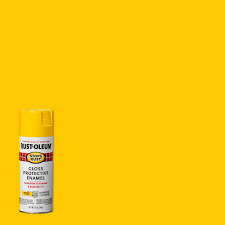 Rust Oleum Stops Rust 12 Oz Protective Enamel Gloss Sunburst Yellow Spray Paint 7747830 The Home Depot