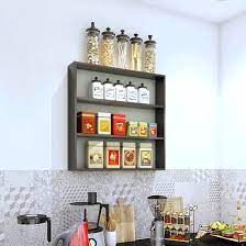 Buy wooden kitchen shelving furniture and get the best deals at the lowest prices on ebay! Furnifry Wooden Wall Mounted Shelves For Kitchen Kitchen Storage Shelf Wall Shelf Kitchen Shelf For Home Kitchen Wall Shelf Kitchen Wall Rack Wenge Color Amazon In Furniture
