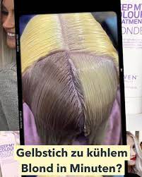 gelbstich zu kuhlem blond in minuten video haare blond farben haare naturlich farben schone blonde haare