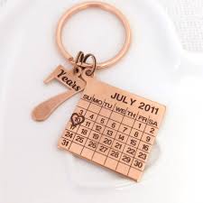 personalized copper keychain