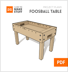 This kind of foosball table is more suitable for children because of how much smaller and shorter it is. Foosball Table Digital Plans I Like To Make Stuff