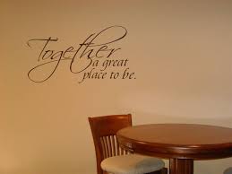 Decorate with quotes and words using easy wall lettering stencil transfers. Dining Room Wall Quotes Expressive Walls Dining Room Quotes Trendy Dining Room Dining Room Walls