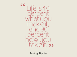Life Is Ten Percent What Happens To You And 90 Percent How Respond To It Best Motivational Quote On Life Quotespictures Com