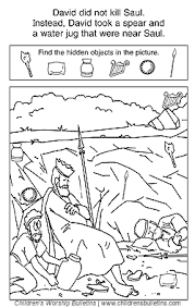 And you shall reign over the people of the lord and you will save them from the hand of their surrounding enemies. Sunday School Activities About David And Saul Children S Worship Bulletins Sunday School Activities David And Saul Sunday School