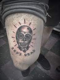 pulp fiction gimp mask tattoo done by andrew conte at purple panther tattoo mask tattoo tattoos panther tattoo