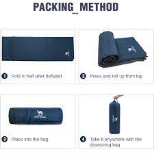 Car camping sleeping pads are versatile options suitable for different seasons, weather conditions. Sleeping Pads Camel Crown Self Inflating Double Sleeping Pad With Pillows Sleep Mat For 2 Person Outdoor Camping Hiking Backpacking Self Inflating Pads