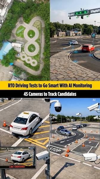 Amdavad RTO is set to roll out AI-based smart driving tests in the coming  days 🚗🤖 , During the test, candidates will be monitored through AI and  video analytics, tracking every movement in real time. ...
