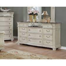 You can count on each one of these pieces to reflect the utmost quality in both craftsmanship and materials, where each drawer. Stanley Dresser Antique White Crown Mark Furniture Furniture Cart