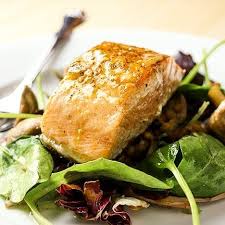 Garlic Mushroom Lentil Pan Fried Salmon Recipe By Gordon Ramsay I Can T Even Tell You How Much I Enjoyed T Salmon Recipes Fried Salmon Recipes Salmon Dishes