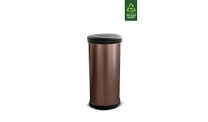 Otima 12l flip top dustbin with handle black. Buy Curver 40 Litre Deco Touch Top Kitchen Bin Rose Gold Kitchen Bins Argos