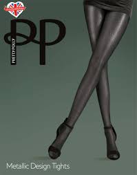 metallic design tights