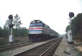 F40ph Atmore Al Gulf Breeze Northbound On Csx Ex L N December 1990 Amtrak Gulf Breeze Train
